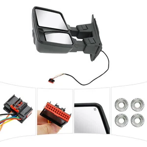 Espejo retrovisor de remolque con memoria de señal de humo térmico izquierdo para Ford F250 F350 F450 2008-2016 - Imagen 1 de 22