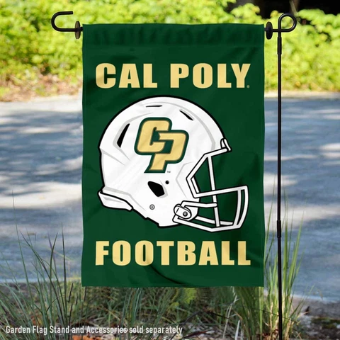Cal Poly Mustangs Football Helmet Garden Yard Banner Cover