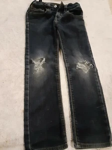 Denizen By Levi's: Boys Size 6 Regular, 216 Skinny Distressed Blue Jeans - Picture 1 of 2