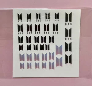 BTS logo / symbol water nail decals. Taehyung Jungkook Bangtan, ARMY, Kpop gift - Picture 1 of 12