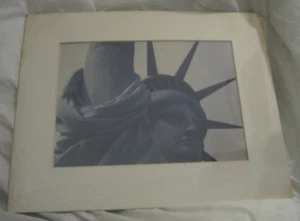 Vintage Freiheitsstatue matt gerahmter Druck 14" x 11" ~ LBDLP - Bild 1 von 3