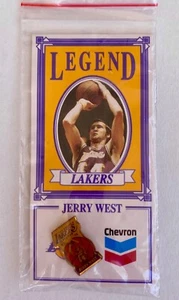 Legend Lakers  JERRY WEST  Pin, 1992 Chevron NEW - Picture 1 of 2