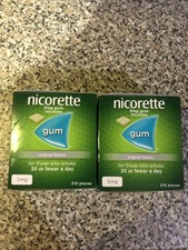 Nicorette Chewing Gum Original Flavour 2mg 2 Boxes 420 Pieces In Total.exp 05/23