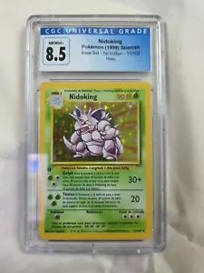 1999 Pokemon Base 1st Edition Spanisch Nidoking 11/102 Holo Rare CGC 8.5 NM-MT+ - Bild 1 von 2