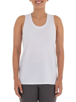Athletic Works Ladies Womens Active Racerback Tank White Size 2XL 20 - Image 1 of 4