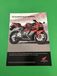 2004 HONDA CBR1000RR CBR 1000 RR ORIGINAL PRINTED PRINT AD ADVERTISEMENT - Foto 1 di 1
