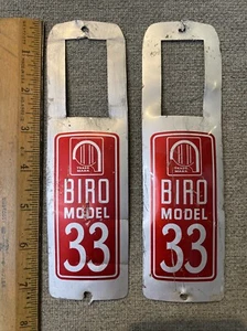 Vintage Biro 33 Aluminium Maschinen Typenschilder - Bild 1 von 4