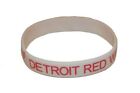 Detroit Red Wings.. NHL Hockey Logo Silicone Bracelet... 1 Cm in Height & 6 1/2 