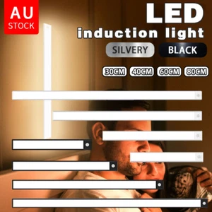 LED Motion Sensor Under Closet Light Rechargeable Magnetic Cabinet Dimmable Lamp - Picture 1 of 13