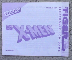 Talking X-Men Tiger Electronic LCD Video Game !!! INSTRUCTIONS ONLY !!! - Picture 1 of 2