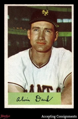 Bowman #41 1954 Alvin Al Dark .968 Fielding promedio excelente - excelente/como nuevo Foto 1 de 2