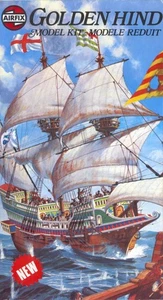 Vintage 1977 Airfix 09258-4 1:72 Segelschiff Golden Hind rare in OVP Segel top! - Bild 1 von 3
