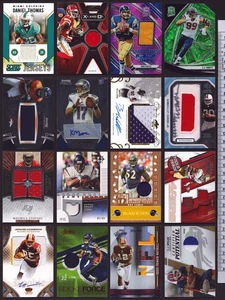 x16 Football Relic/Autograph/Auto/Rookie/SN GAME USED Lot Fouts Watt Ray Lewis - Picture 1 of 2
