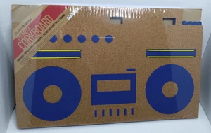 New Student Lounge Boombox Corkboard Message Board - Picture 1 of 5