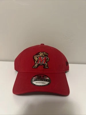 New Era 9TWENTY Maryland Terrapins Reels UMD Adjustable Strapback Red Hat Cap - Image 1 of 4