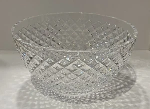 Vintage Waterford Cut Crystal ALANA 8” Round Glass Serving Bowl AS IS Small Chip - Picture 1 of 16
