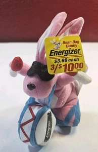 1997 ENERGIZER BUNNY Stuffed 7" Plush Toy Bean Bag - Free Ship - Picture 1 of 4