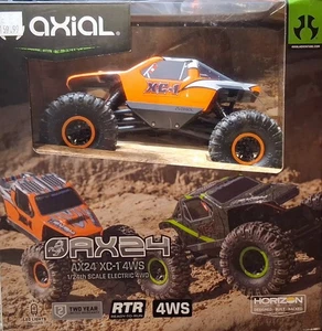 Rc Axial AX24 XC-1 1/24 Scale 4WD RTR 4WS Mini Crawler Truck Orange W/upgrade - Picture 1 of 7