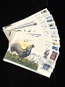 SET OF 13 FDCs 13 ORIG COLONIES BICENTENNIAL DATE STATEHOOD WILDERMUTH CACHETS - Picture 1 of 15