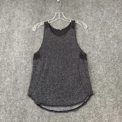 Camiseta sin mangas Lululemon XS ll Polar Shift negra blanca esculpida espalda transparente para mujer Foto 1 de 4