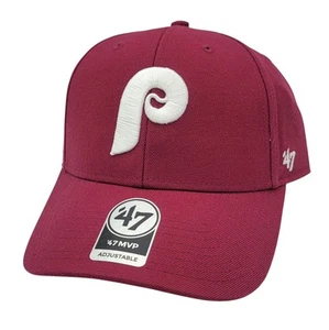 Philadelphia Phillies '47 Brand Historic MVP Cooperstown Strapback Hat Cap NEW - Picture 1 of 8