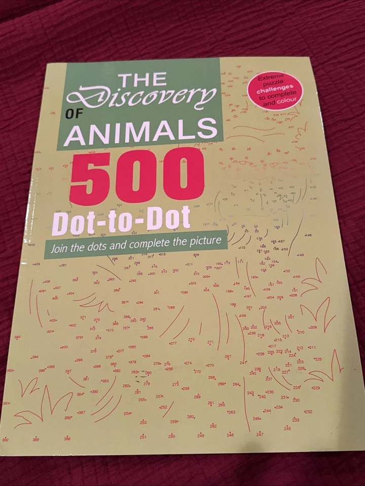 The Discovery of Animals 500 Dot to Dot Extreme Puzzle Challenges to Color - Image 1 of 4
