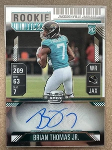 🔥2024 Panini Contenders Optic - Brian Thomas Jr Rookie Ticket Autographs On Card - Bild 1 von 2