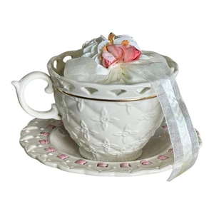Tazza da tè e piattino Lenox avvolti con borsa - Foto 1 di 3