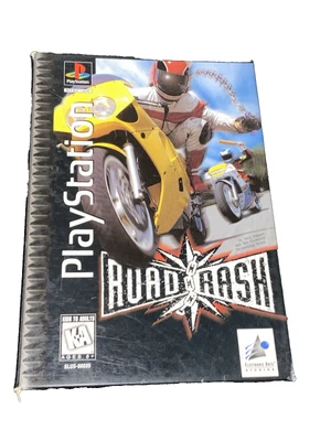 Road Rash 1 Sony PlayStation 1 PS1 Long Box Complete with Manual  1995 - Image 1 of 4