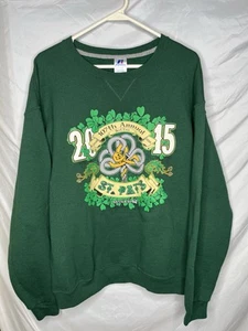 St Patricks Day Best Ever UMR Rolla Sweatshirt 2015 Size L 107th Missouri S&T - Picture 1 of 9