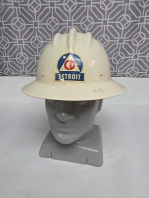CD De colección Detroit Bullard Hard Hat Fibra de Vidrio LRG Defensa Civil Foto 1 de 4