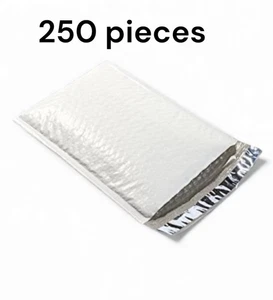 Uline 5x10 #00 Lot Of 250 Pieces Bubble Mailers Padded Envelopes MADE IN THE USA - Picture 1 of 1