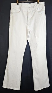 KUT from the Kloth Women's Ana High-Rise Fab Ab Flare Jean Optic White Sz 14 - Picture 1 of 9