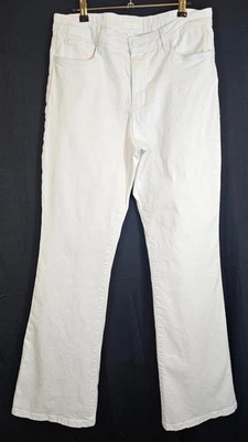 KUT from the Kloth Women's Ana High-Rise Fab Ab Flare Jean Optic White Sz 14 - Image 1 of 4
