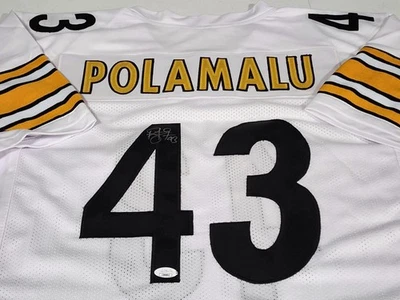  TROY POLAMALU Signed Autographed Jersey PITTSBURGH STEELERS JSA COA  - Image 1 of 4
