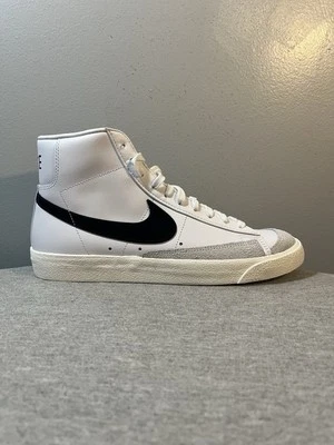 Nike Blazer Mid 77 Vintage White Sail Black Men's Shoe Size 10 BQ6806-100 - Image 1 of 4
