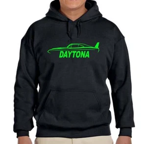 1969 Daytona Charger schwarzer Hoodie Sweatshirt KOSTENLOSER VERSAND - Bild 1 von 7