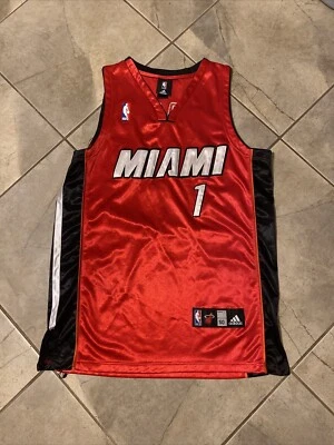 Camiseta Adidas NBA Authentics Chris Bosh Miami Heat para hombre 50 roja Foto 1 de 4