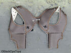 1/6 Scale Toy Brown Leather Like Dual Shoulder Holster