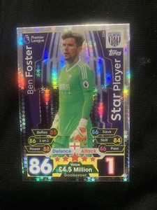 Match Attax 17/18 West Brom Ben Foster Star Player