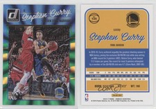 2016-17 Panini Donruss Green Holo Laser /99 Stephen Curry #135