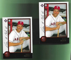 BOTH! 1998 Bowman Card # 253 WILL CLARK TEXAS RANGERS SHARP! - Picture 1 of 2