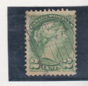 Canada Scott # 36 Flag FANCY SUPERB CANCEL Stamp SON used F-VF - Picture 1 of 1