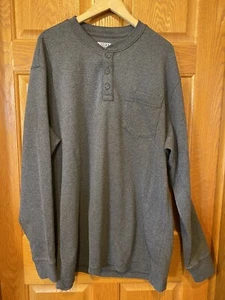 CB2 Duluth Trading Co Gris Térmica Henley Camisa Peso Pesado Para Hombre 2XL - Imagen 1 de 3