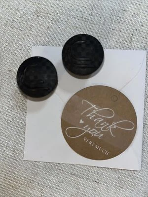 PAIR Of Vintage Black Cinelli  Handlebar End Caps Two NOS - Image 1 of 4