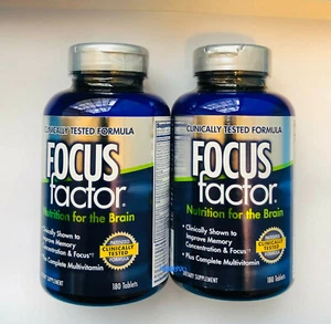 FOCUS Factor Nutrition for the Brain Dietary Supplement 180 Tablets ea (2 Packs) - Picture 1 of 4
