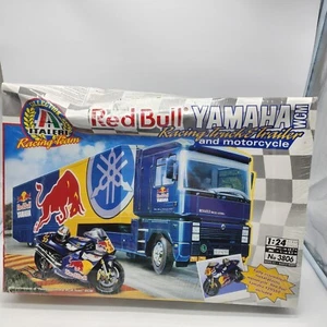 Italeri 2001 1/24 Red Bull Yamaha Racing Truck & Trailer with Motorcycle - Picture 1 of 14