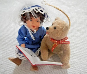 HALLMARK 1995 ORNAMENTO NATALIZIO VECCHIO STILE EDIZIONE SPECIALE BEVERLY & ORSACCHIOTTO  - Foto 1 di 12