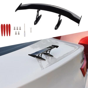 Alerón de maletero pequeño universal automático de 11,8"" para automóvil cola trasera ala negra - Imagen 1 de 7