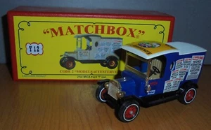 Matchbox Yesteryear Y12 Model T Ford Van MICA 21st Smiths Yellow Y12 Code 2 - Picture 1 of 6